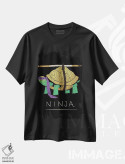 تیشرت مشکی طرح دار – تیشرت انیمه ,نینجای بنفش اثر لوئیس روسکوش فروشگاه ایماژ