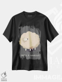 تیشرت مشکی طرح دار – تیشرت طنز حیوانات ,گوسفند اثر لوئیس روسکوش immage.ir