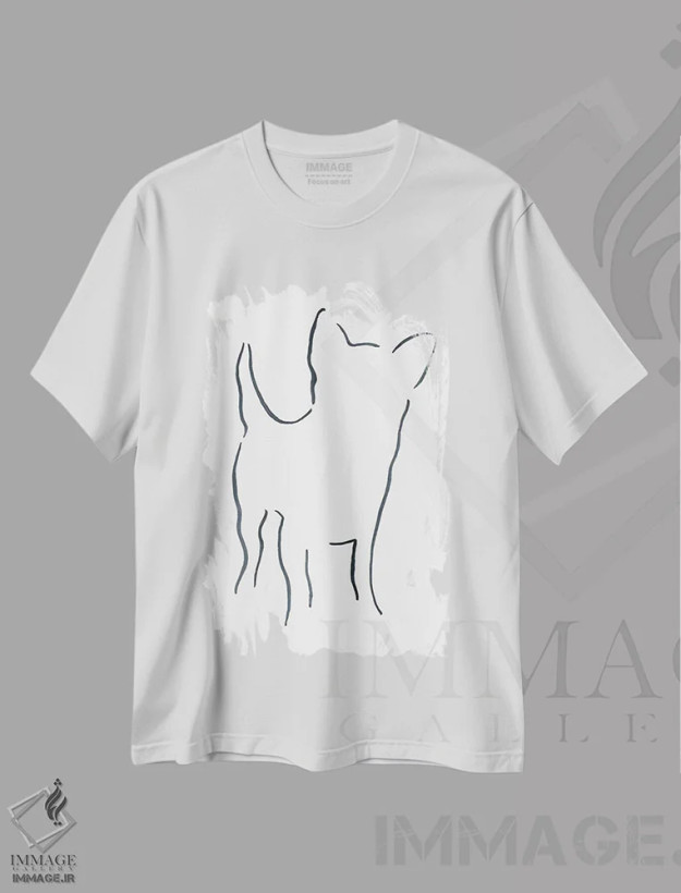 تیشرت سفید طرح دار – تیشرت حیوانات ,چی واوا اثر لِزلی بیشاپ فروشگاه ایماژ