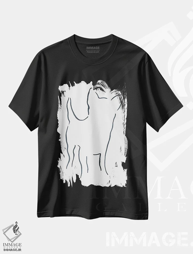 تیشرت مشکی طرح دار – تیشرت حیوانات ,چی واوا اثر لِزلی بیشاپ immage.ir