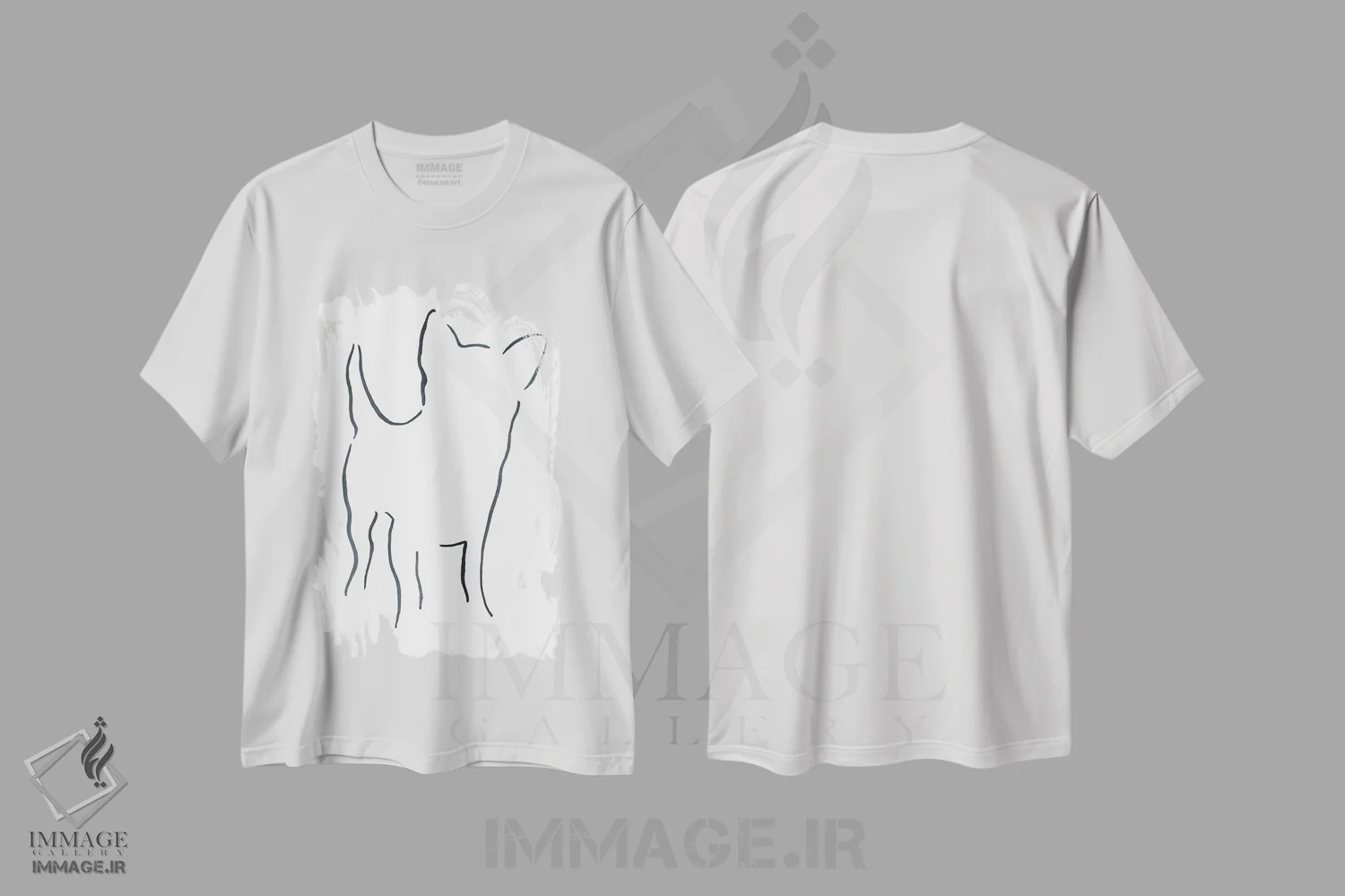 تیشرت سفید طرح دار – تیشرت حیوانات ,چی واوا اثر لِزلی بیشاپ فروشگاه ایماژ