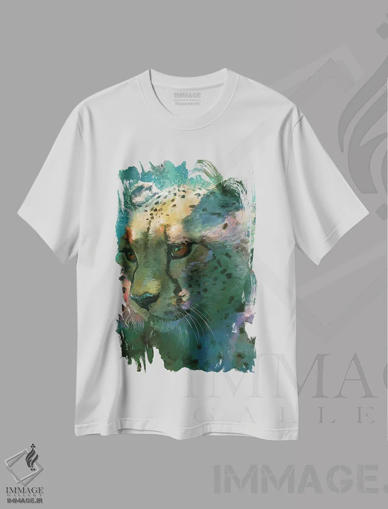 تیشرت سفید طرح دار – تیشرت حیوانات ,ملاکی اثر لوییز گلبی immage.ir