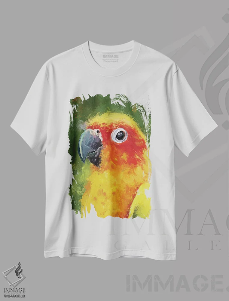 تیشرت سفید طرح دار – تیشرت طبیعت ,سان کُنور اثر لوییز گلبی فروشگاه ایماژ