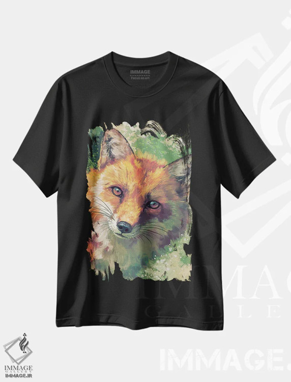 تیشرت مشکی طرح دار – تیشرت ژاپنی ,ایناری اثر لوییز گلبی immage.ir