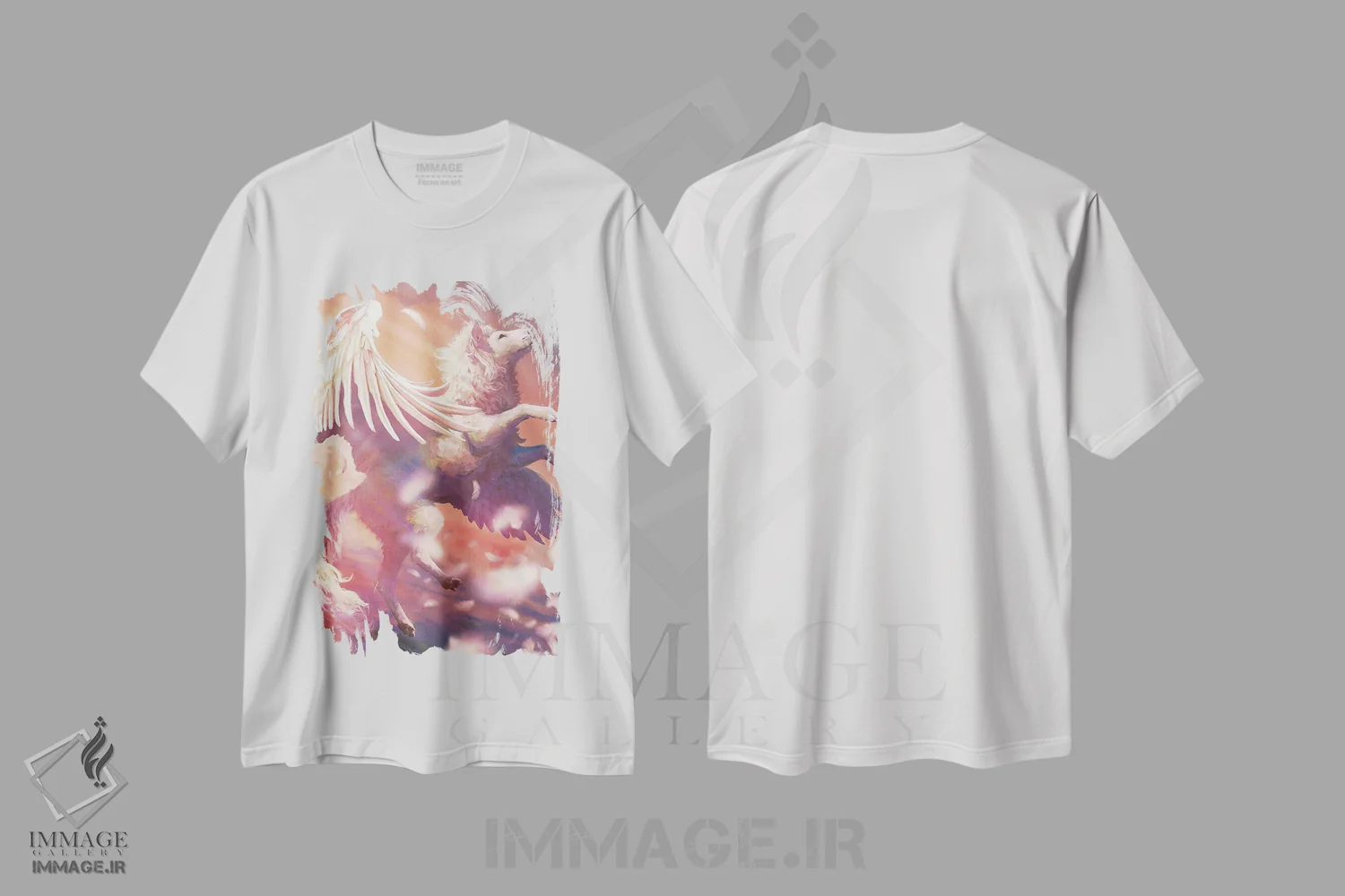 تیشرت سفید طرح دار – تیشرت فانتزی ,آرالز اثر لوییز گلبی immage.ir