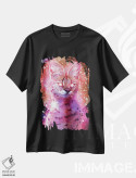 تیشرت مشکی طرح دار – تیشرت فانتزی حیوانات ,فوشیا اثر لوییز گلبی immage.ir