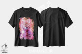 تیشرت مشکی طرح دار – تیشرت فانتزی حیوانات ,فوشیا اثر لوییز گلبی immage.ir