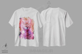 تیشرت سفید طرح دار – تیشرت فانتزی حیوانات ,فوشیا اثر لوییز گلبی فروشگاه ایماژ