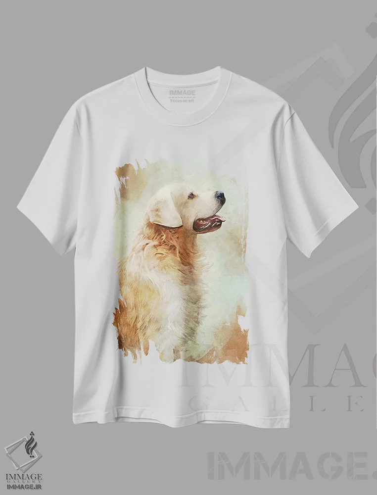 تیشرت سفید طرح دار – تیشرت حیوانات ,وفاداری اثر لوییز گلبی immage.ir
