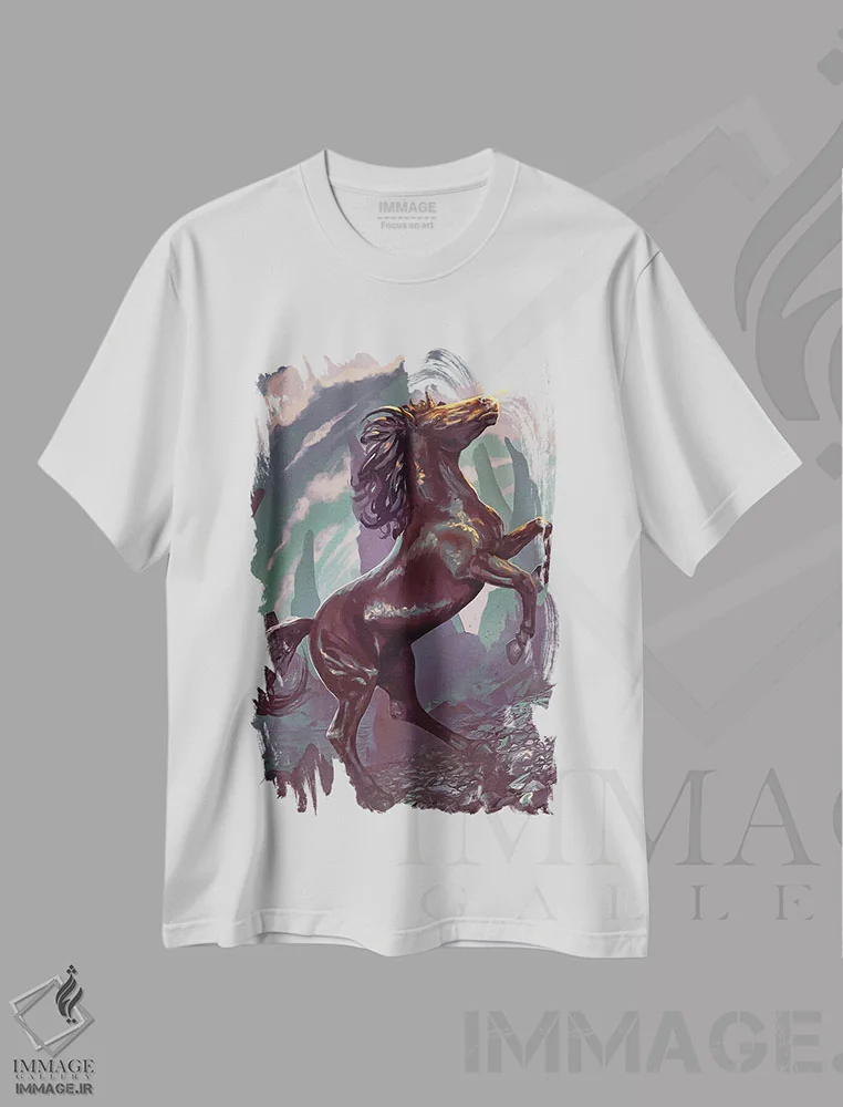 تیشرت سفید طرح دار – تیشرت حیوانات مزرعه ,راهنمایی اثر لوییز گلبی immage.ir