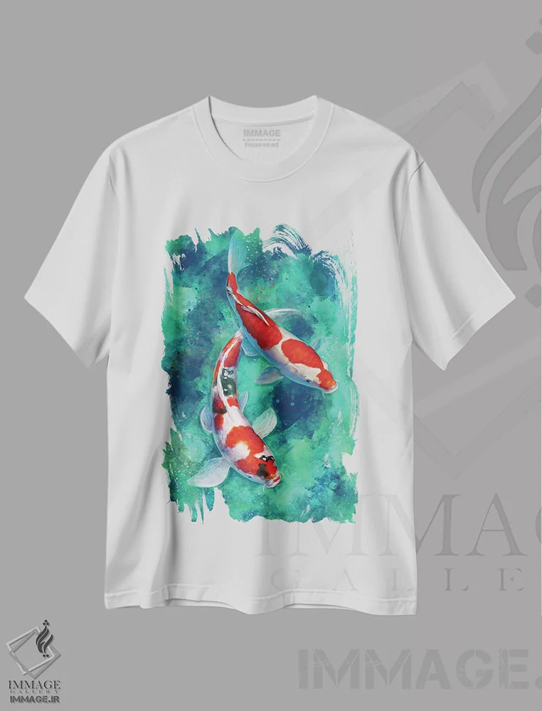 تیشرت سفید طرح دار – تیشرت طبیعت آرام ,کوی ذن چپ اثر لوییز گلبی فروشگاه ایماژ