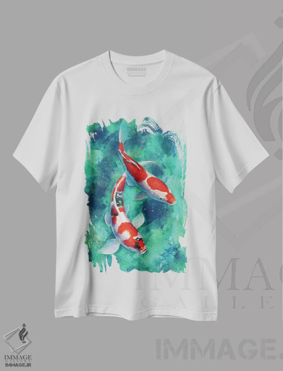 تیشرت سفید طرح دار – تیشرت طبیعت آرام ,کوی ذن چپ اثر لوییز گلبی فروشگاه ایماژ