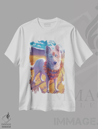تیشرت سفید طرح دار – تیشرت فانتزی ,ساراما اثر لوییز گلبی فروشگاه ایماژ