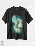 تیشرت مشکی طرح دار – تیشرت فانتزی ,ماهی اثر لوییز گلبی فروشگاه ایماژ