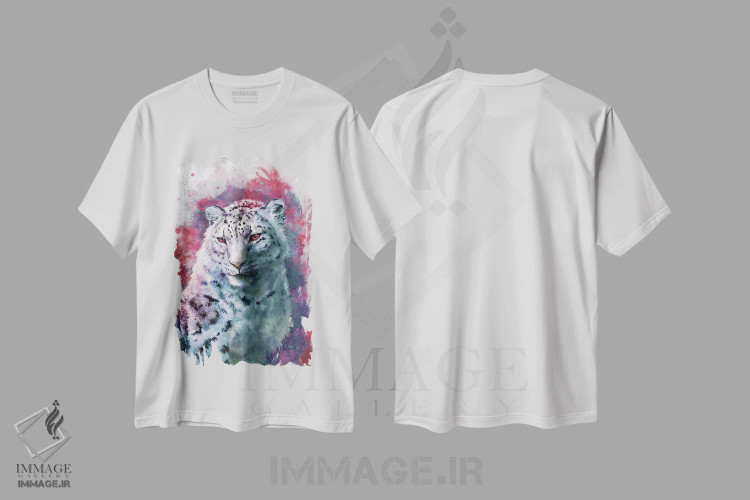 تیشرت سفید طرح دار – تیشرت پلنگ ,اسکارلت اثر لوییز گلبی immage.ir
