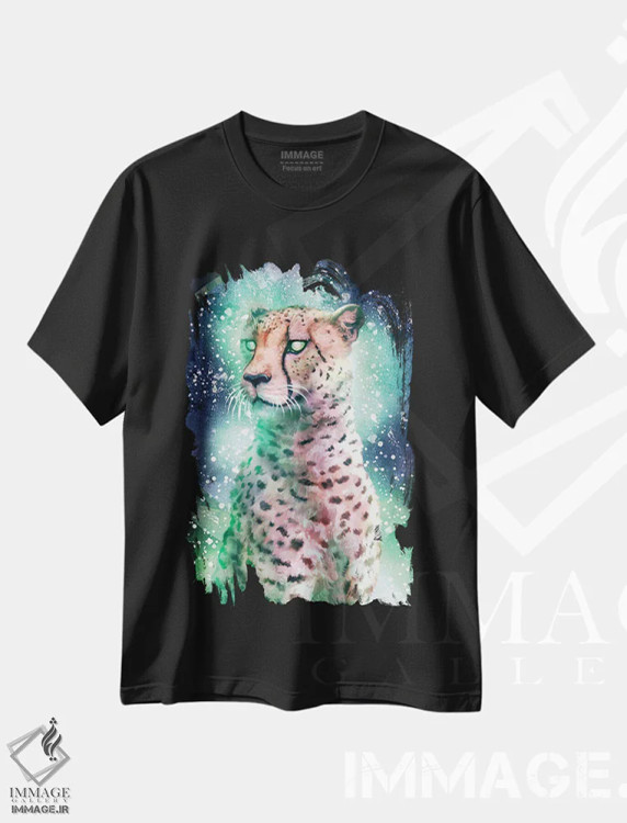 تیشرت مشکی طرح دار – تیشرت فانتزی وحشی ,یشم اثر لوییز گلبی immage.ir