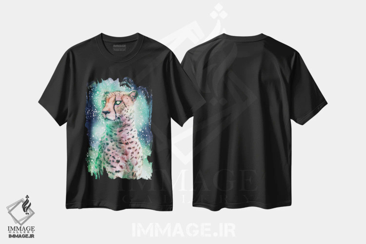 تیشرت مشکی طرح دار – تیشرت فانتزی وحشی ,یشم اثر لوییز گلبی immage.ir