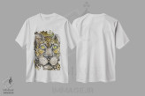 تیشرت سفید طرح دار – تیشرت حیوانات ,پلنگ ناظر اثر لینت شلی immage.ir