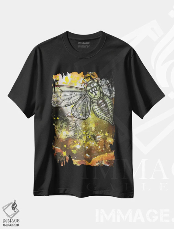تیشرت مشکی طرح دار – تیشرت فانتزی ,عزیمت ها اثر لینت شلی فروشگاه ایماژ