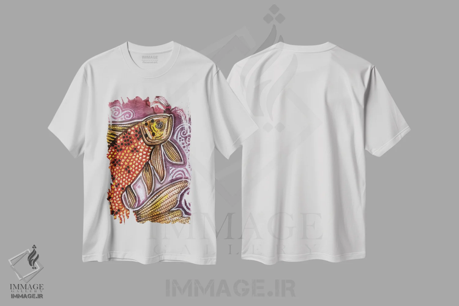 تیشرت سفید طرح دار – تیشرت حیوانات ,شاه کوی جهنده اثر لینت شلی فروشگاه ایماژ