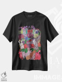 تیشرت مشکی طرح دار – تیشرت هنری ,شادی مرغ مگس خوار اثر لینت شلی فروشگاه ایماژ