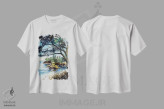 تیشرت سفید طرح دار – تیشرت طبیعت ,پوینت لوبوس اثر لویزا میلیسنت immage.ir