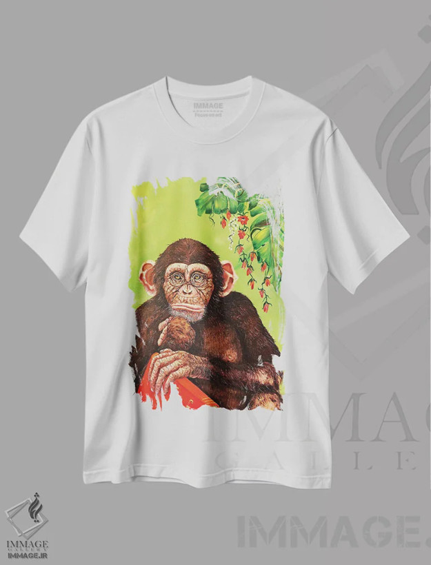 تیشرت سفید طرح دار – تیشرت طنز حیوانات ,بهت هشدار داده بودم اثر لنا اسمیرنُوا فروشگاه ایماژ