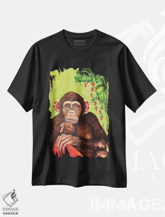 تیشرت مشکی طرح دار – تیشرت طنز حیوانات ,بهت هشدار داده بودم اثر لنا اسمیرنُوا immage.ir