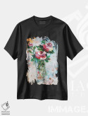 تیشرت مشکی طرح دار – تیشرت گلدار ,تابستان یعنی گل صدتومانی اثر لنا اسمیرنُوا فروشگاه ایماژ