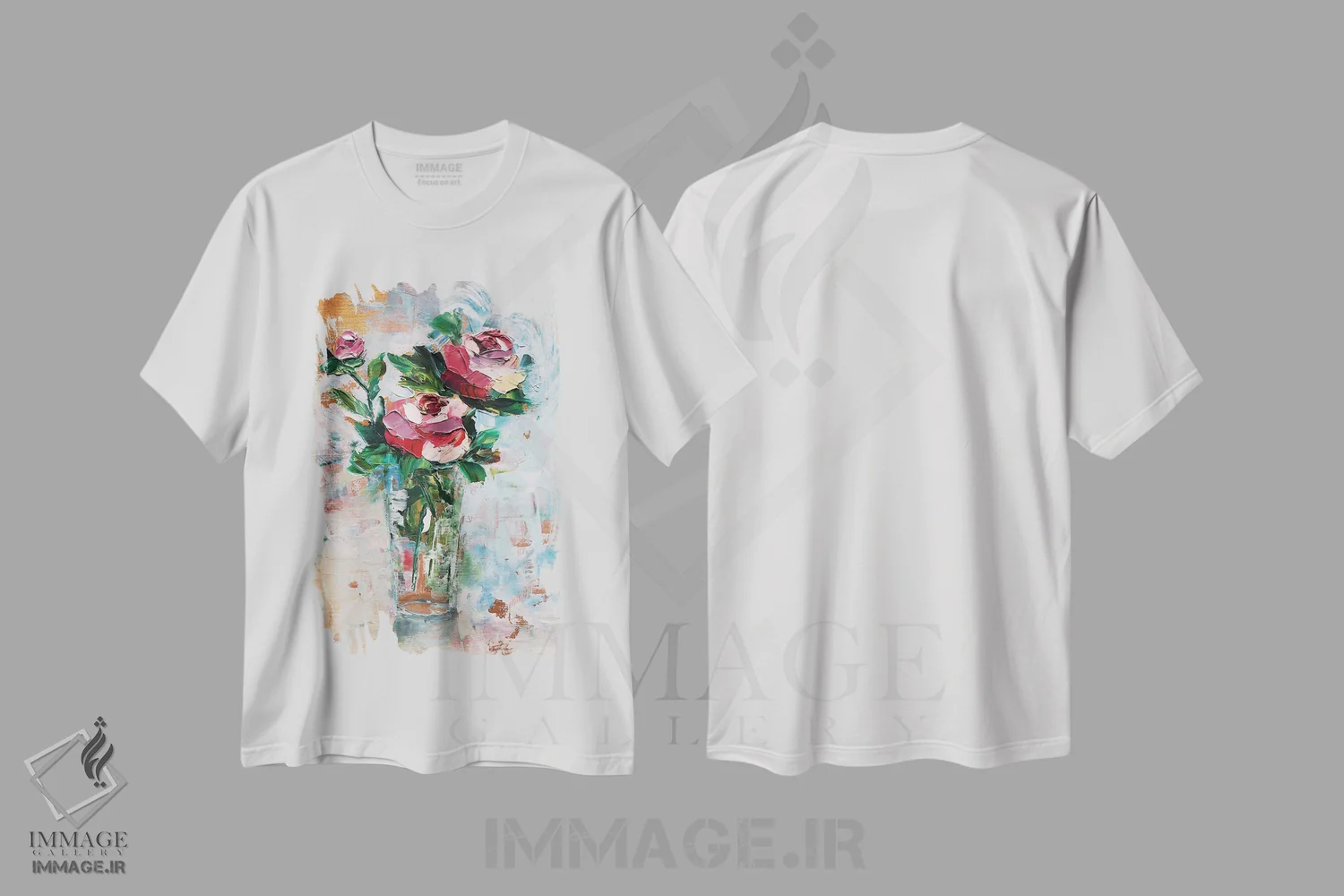 تیشرت سفید طرح دار – تیشرت گلدار ,تابستان یعنی گل صدتومانی اثر لنا اسمیرنُوا immage.ir