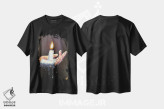تیشرت مشکی طرح دار – تیشرت هنری ,شمعم را روشن کن اثر لنا اسمیرنُوا فروشگاه ایماژ