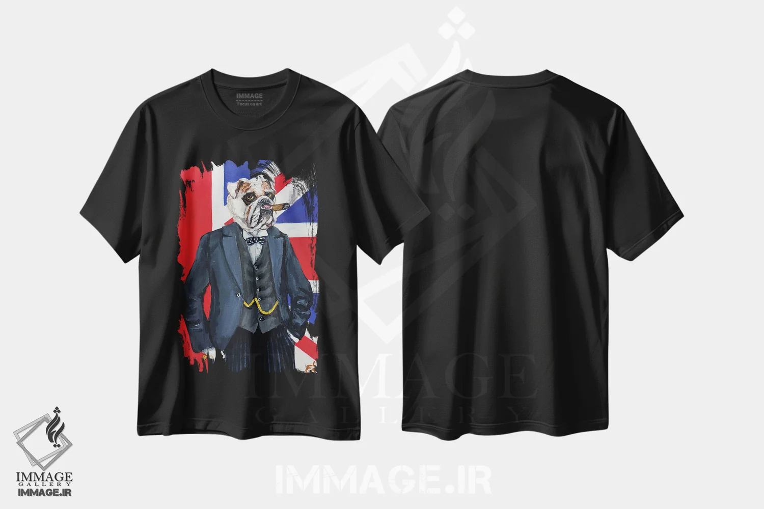 تیشرت مشکی طرح دار – تیشرت طنز تاریخی ,وینستون اثر لنا اسمیرنُوا immage.ir