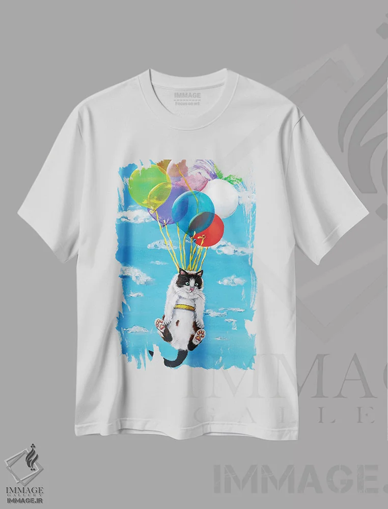 تیشرت سفید طرح دار – تیشرت فانتزی ,سفر خوش شماره چهار اثر لنا اسمیرنُوا فروشگاه ایماژ