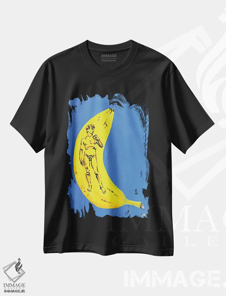 تیشرت مشکی طرح دار – تیشرت هنری ,داوود اثر لنا اسمیرنُوا immage.ir