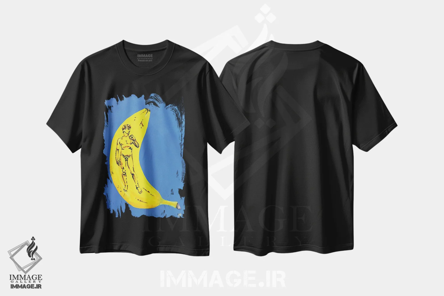 تیشرت مشکی طرح دار – تیشرت هنری ,داوود اثر لنا اسمیرنُوا immage.ir