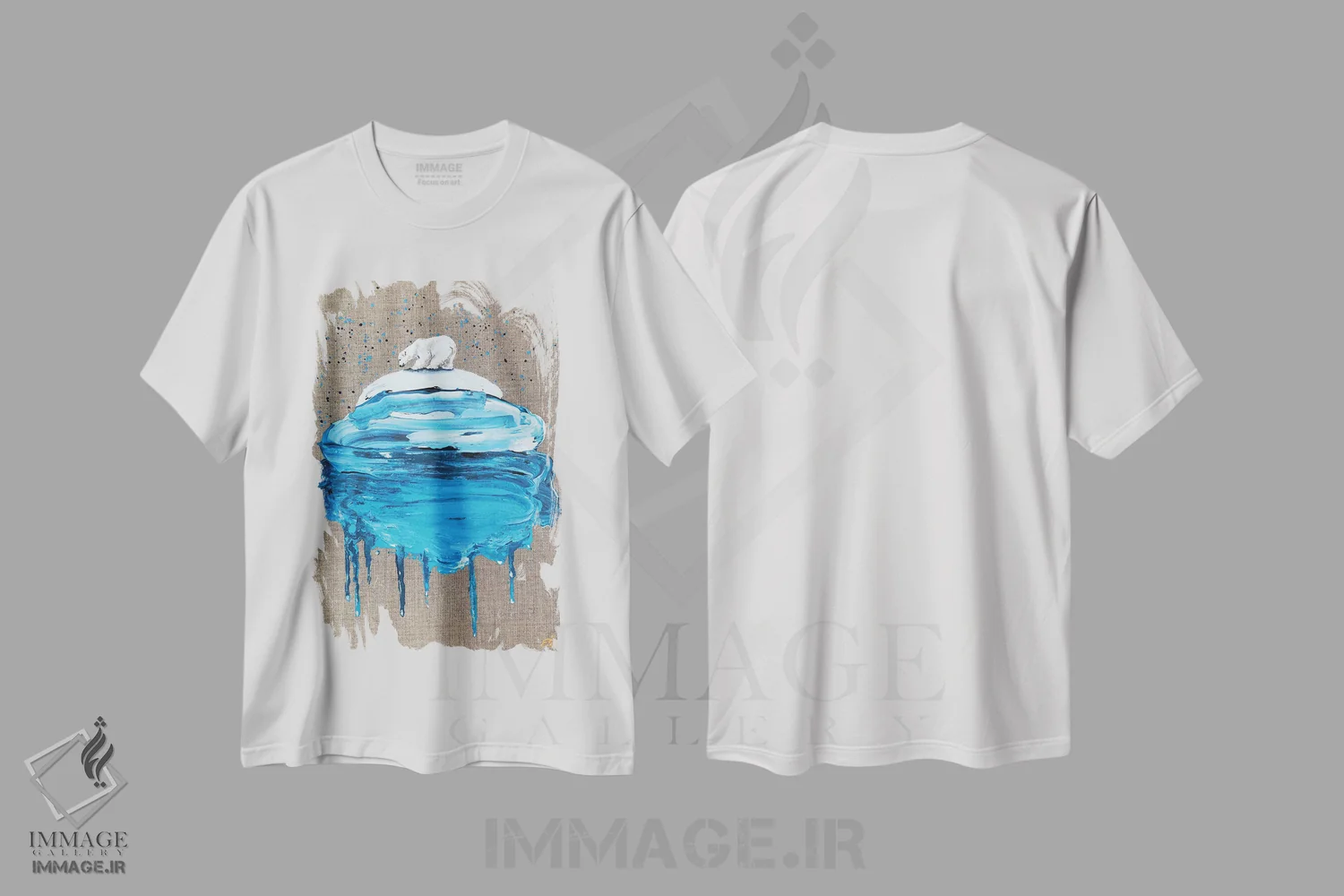 تیشرت سفید طرح دار – تیشرت طبیعت دوست ,یخ شماره سه اثر لنا اسمیرنُوا immage.ir