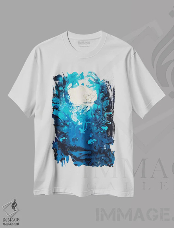 تیشرت سفید طرح دار – تیشرت حیوانات ,یخ شماره پنج اثر لنا اسمیرنُوا immage.ir