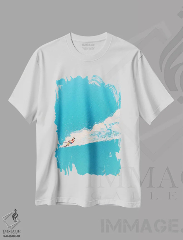 تیشرت سفید طرح دار – تیشرت اسپرت ,سرعت اثر لنا اسمیرنُوا فروشگاه ایماژ