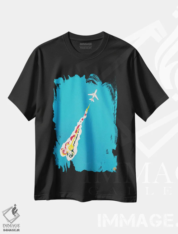 تیشرت مشکی طرح دار – تیشرت اسپرت ,آسمان اثر لنا اسمیرنُوا فروشگاه ایماژ