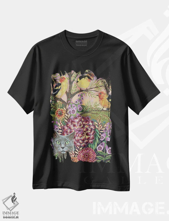 تیشرت مشکی طرح دار – تیشرت طبیعت ,آماده باش کامل اثر لینه آ توبیاس immage.ir