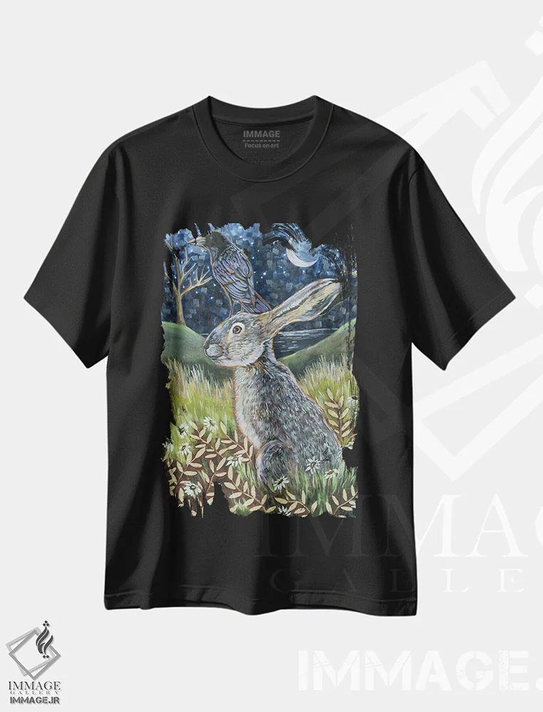 تیشرت مشکی طرح دار – تیشرت حیوانات ,در جستجوی پناهگاه اثر لینه آ توبیاس فروشگاه ایماژ