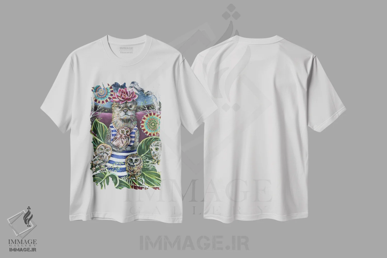 تیشرت سفید طرح دار – تیشرت فانتزی ,پرستار کودک اثر لینه آ توبیاس immage.ir
