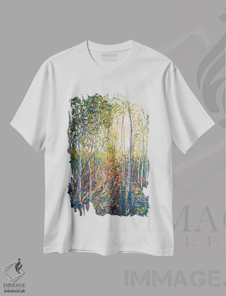 تیشرت سفید طرح دار – تیشرت تابستان ,عطر تابستان اثر لی تیِلِر immage.ir