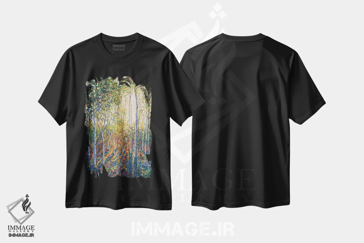 تیشرت مشکی طرح دار – تیشرت تابستان ,عطر تابستان اثر لی تیِلِر فروشگاه ایماژ