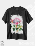 تیشرت مشکی طرح دار – تیشرت گیاهی ,پروتیا اثر کریستین لیندستروم immage.ir