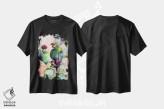 تیشرت مشکی طرح دار – تیشرت آبرنگی ,رز صحرایی II اثر کریستین لیندستروم فروشگاه ایماژ