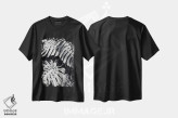 تیشرت مشکی طرح دار – تیشرت گیاهی ,مونسترا اثر لوپن گرین فروشگاه ایماژ