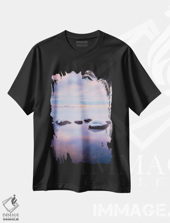 تیشرت مشکی طرح دار – تیشرت طبیعت ,گروه اثر لاری لوهی immage.ir