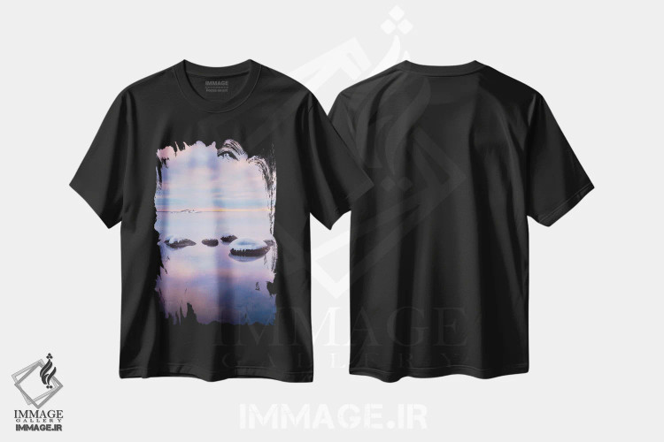 تیشرت مشکی طرح دار – تیشرت طبیعت ,گروه اثر لاری لوهی immage.ir