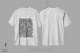 تیشرت سفید طرح دار – تیشرت انتزاعی ,مه ذهنی اثر لوک کرامپ immage.ir